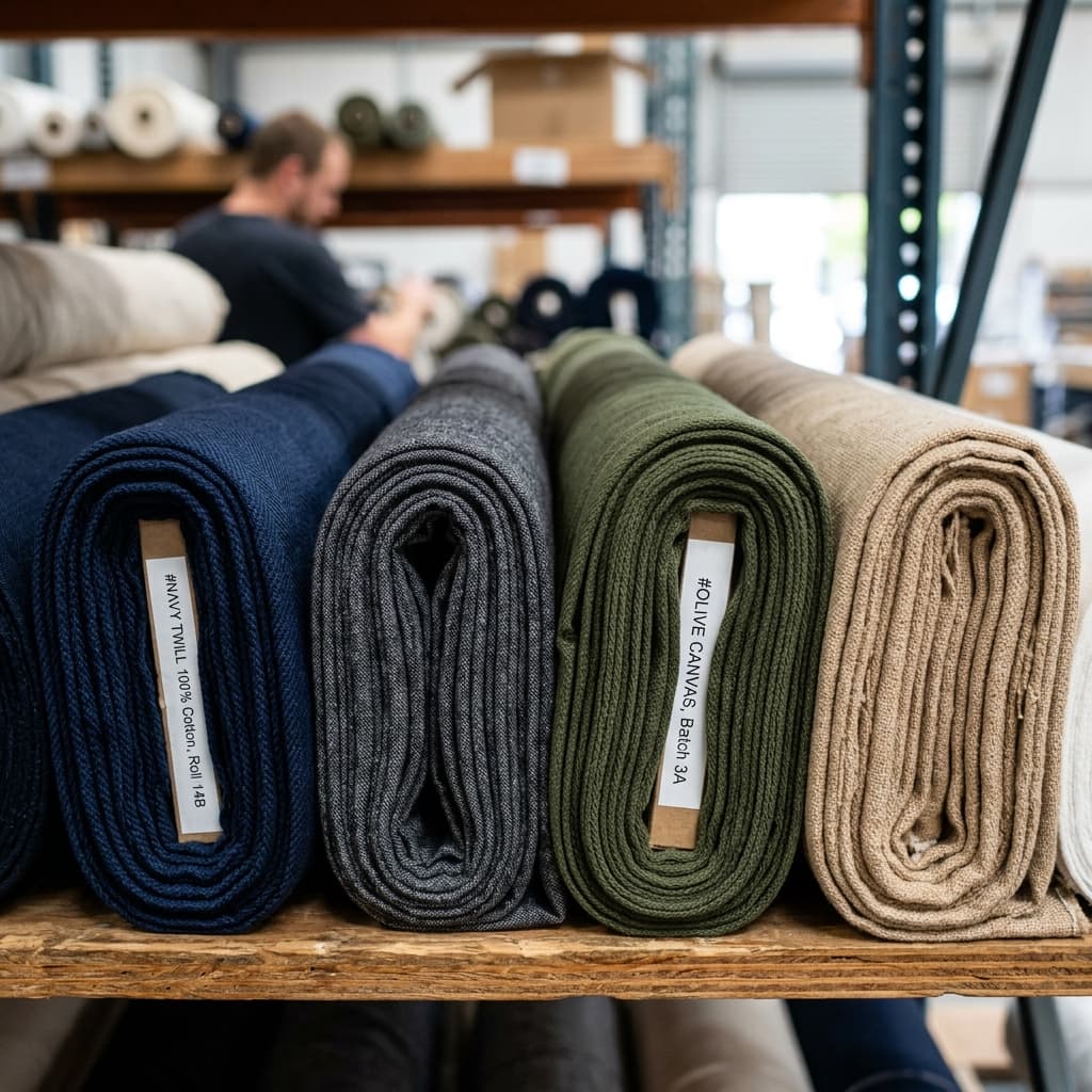 Apparel production stage 02: Fabric and shade - Lab dips and shade bands approved